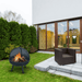 Modern Blaze Round Steel Fire Pit - Sweatfully