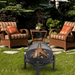 Modern Blaze Round Steel Fire Pit - Sweatfully