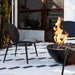 Modern Blaze Smooth Concrete Gas Fire Bowl - 27-Inch to 76-Inch Sizes - Sweatfully
