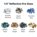 Modern Blaze Smooth Concrete Gas Fire Bowl - 27-Inch to 76-Inch Sizes - Sweatfully