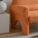 Modern Lambs Wool Fabric Loveseat for Living Room - Sweatfully