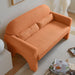 Modern Lambs Wool Fabric Loveseat for Living Room - Sweatfully