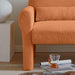 Modern Lambs Wool Fabric Loveseat for Living Room - Sweatfully