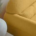 Modern Lambs Wool Fabric Loveseat for Living Room - Sweatfully
