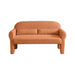 Modern Lambs Wool Fabric Loveseat for Living Room - Sweatfully