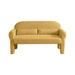 Modern Lambs Wool Fabric Loveseat for Living Room - Sweatfully