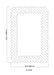 Modern Rectangle Framed Decorative Mirror - Sweatfully