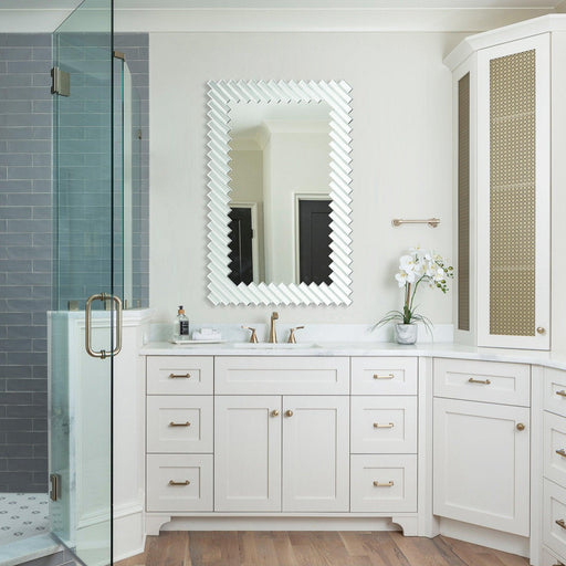 Modern Rectangle Framed Decorative Mirror - Sweatfully