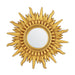 Modern Sunburst Golden Mirror Antiqued Casual Wall Decoration - Sweatfully
