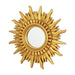 Modern Sunburst Golden Mirror Antiqued Casual Wall Decoration - Sweatfully