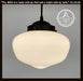 Modern Milk Glass Schoolhouse Pendant Light - Sweatfully