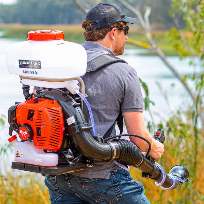 3.7 Gal Backpack Mosquito Fogger Leaf Blower for Pest Control - Sweatfully
