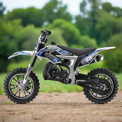 MotoTec Demon 50CC 2-Stroke Kids Gas Dirt Bike (96876541) - Sweatfully