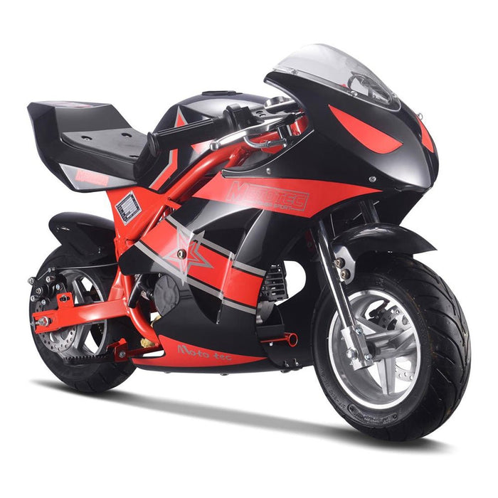 MotoTec GT 49CC 2-Stroke Premium Air Cooled Gas Pocket Bike (93706896) - Sweatfully