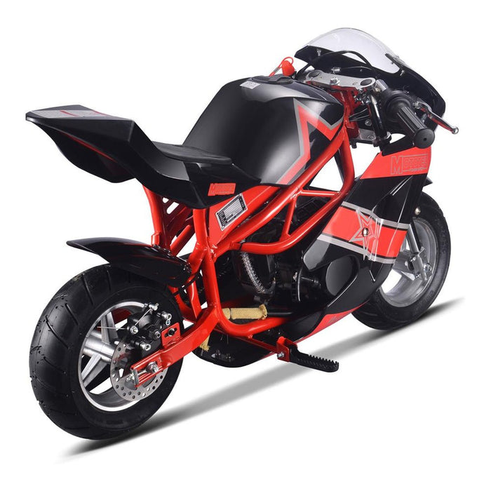 MotoTec GT 49CC 2-Stroke Premium Air Cooled Gas Pocket Bike (93706896) - Sweatfully