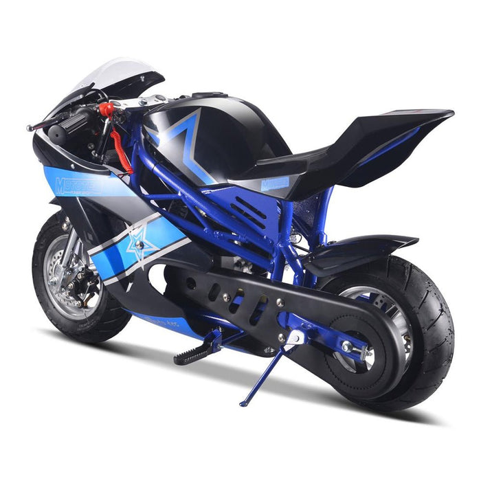 MotoTec GT 49CC 2-Stroke Premium Air Cooled Gas Pocket Bike (93706896) - Sweatfully