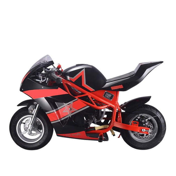 MotoTec GT 49CC 2-Stroke Premium Air Cooled Gas Pocket Bike (93706896) - Sweatfully