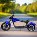 MotoTec Raven 60V/30AH 2500W Electric Moped Motorcycle Scooter For Adults, Blue (SAK98017) - Sweatfully