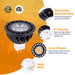 Gardenreet 5W Aluminum MR16 LED Bulb Dimmable, 2700K Warm White, AC/DC 12V Low Voltage, GU5.3 Bi-Pin Base, 450 Lumens 35W Halogen Equivalent, 45 Degree Spot night light bulb for Outdoor Landscape, Recessed, Track Lighting - Sweatfully