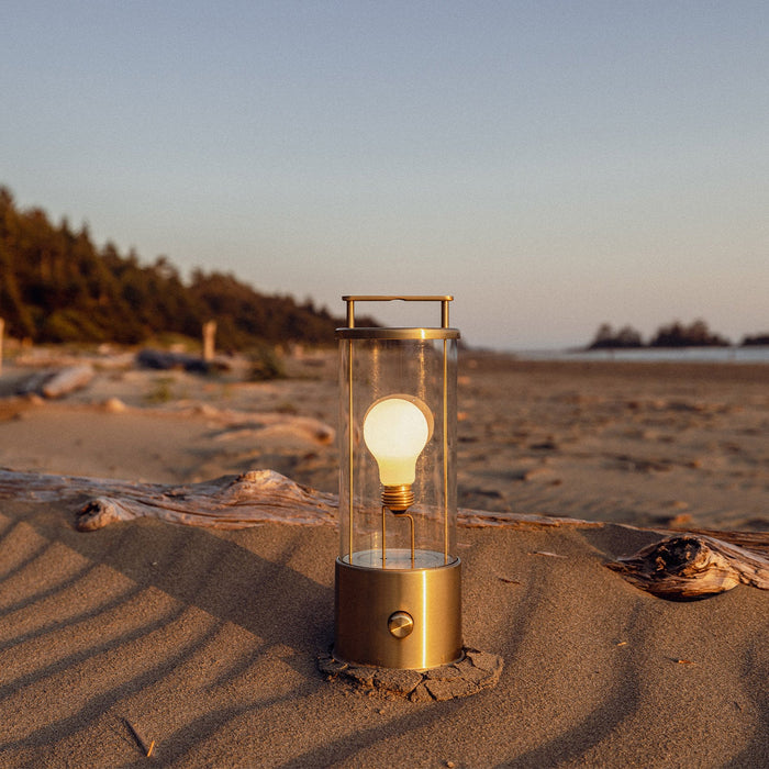 The Muse Portable Lamp in Solid Brass - Sweatfully