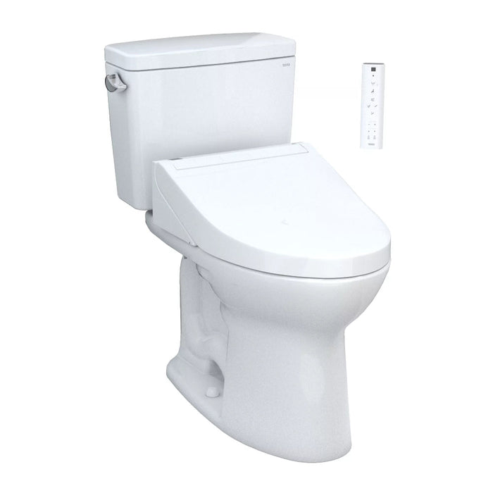 [MW7763084CEG#01] TOTO Drake 1.28 GPF Washlet Elongated Toilet With C5 Bidet Seat (SAK74362) - Sweatfully