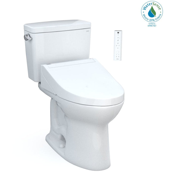 [MW7763084CEG#01] TOTO Drake 1.28 GPF Washlet Elongated Toilet With C5 Bidet Seat (SAK74362) - Sweatfully