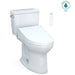 [MW7763084CEG#01] TOTO Drake 1.28 GPF Washlet Elongated Toilet With C5 Bidet Seat (SAK74362) - Sweatfully