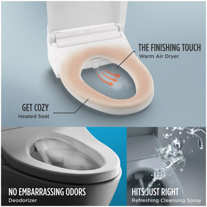 [MW7763084CEG#01] TOTO Drake 1.28 GPF Washlet Elongated Toilet With C5 Bidet Seat (SAK74362) - Sweatfully