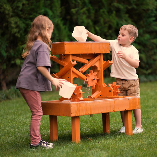 Outdoor Wooden Water Table for Toddlers | Kids’ Sensory Play Station - Sweatfully