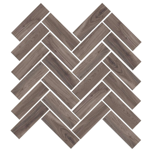 Mood Wood Glazed Herringbone Mosaic Tile 12"x15" - Sweatfully