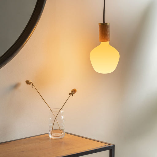Enno Pendant Light in Oak - Sweatfully