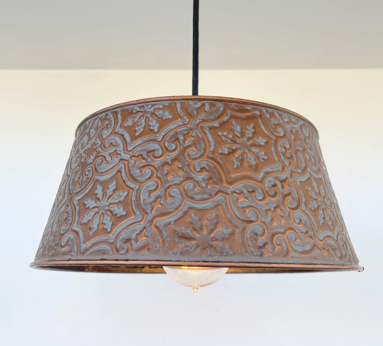 Ornate Copper Pendant Light Fixture - Sweatfully
