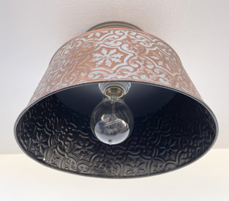 Ornate Copper Ceiling Light - Sweatfully