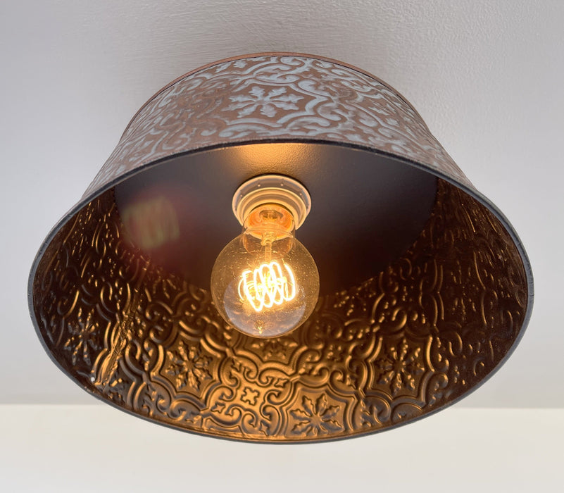 Ornate Copper Ceiling Light - Sweatfully