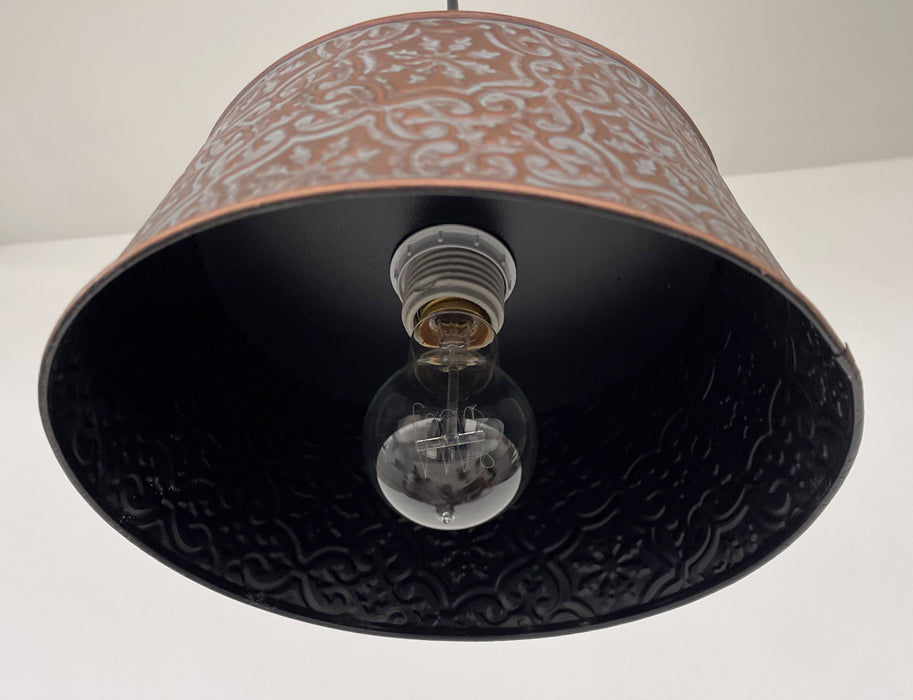 Ornate Copper Pendant Light Fixture - Sweatfully