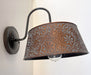 Ornate Copper Wall Sconce Light Fixture - Sweatfully