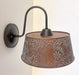 Ornate Copper Wall Sconce Light Fixture - Sweatfully