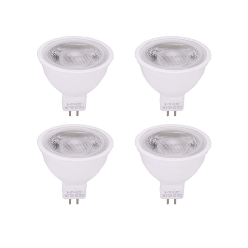 Gardenreet 5W MR16 LED Bulb, AC/DC 12V Low Voltage, GU5.3 Bi-Pin Base, 450 Lumens 35W Halogen Equivalent, 45 Degree Spot night light bulb for Outdoor Soptlight, Well Light, Downlight(2700/4000/5000K) - Sweatfully