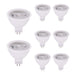 Gardenreet 5W MR16 LED Bulb, AC/DC 12V Low Voltage, GU5.3 Bi-Pin Base, 450 Lumens 35W Halogen Equivalent, 45 Degree Spot night light bulb for Outdoor Soptlight, Well Light, Downlight(2700/4000/5000K) - Sweatfully