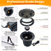 Gardenreet Brass In-ground Well Lights, Low Voltage IP65 Waterproof 12V LED Outdoor Landscape Lighting(Two-Direction Turret 2204B) - Sweatfully