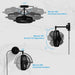 13" Industrial Bathroom Ceiling Fan with Pull Chain - Sweatfully