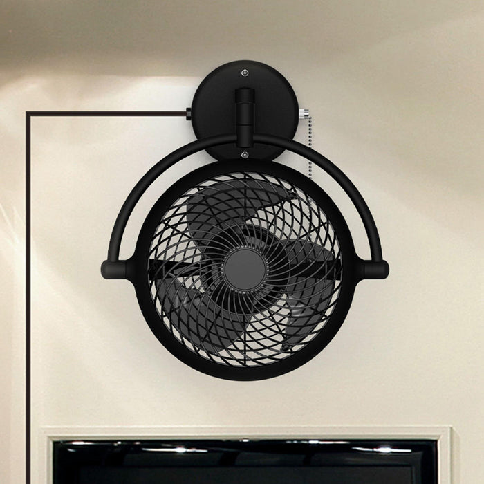 13" Industrial Bathroom Ceiling Fan with Pull Chain - Sweatfully