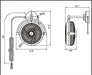 13" Industrial Bathroom Ceiling Fan with Pull Chain - Sweatfully