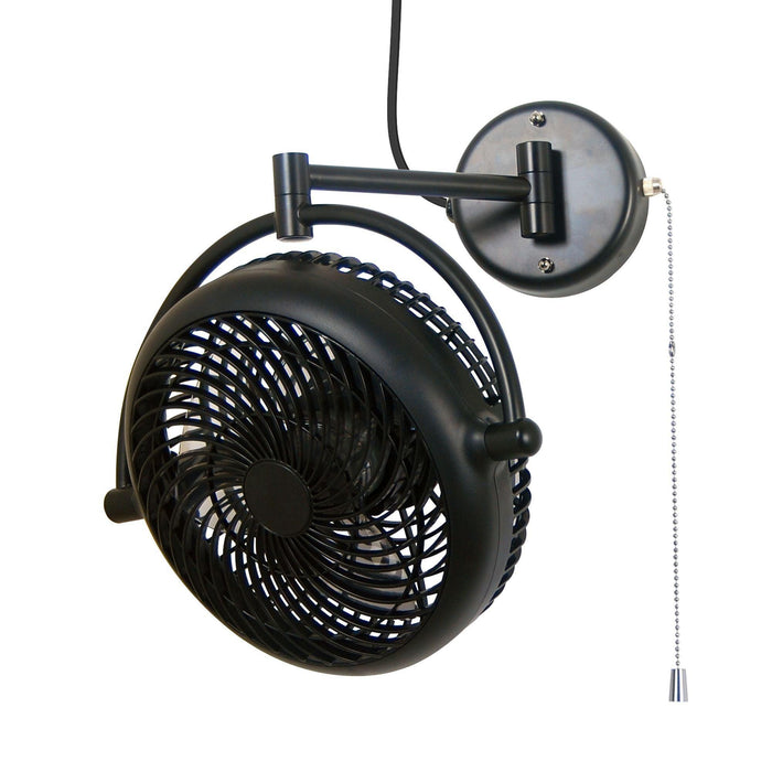 13" Industrial Bathroom Ceiling Fan with Pull Chain - Sweatfully