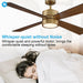 52" Bucholz Industrial Ceiling Fan with Dimmable LED Light - Sweatfully