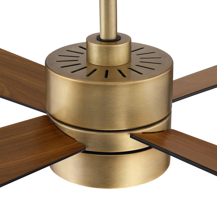 52" Bucholz Industrial Ceiling Fan with Dimmable LED Light - Sweatfully