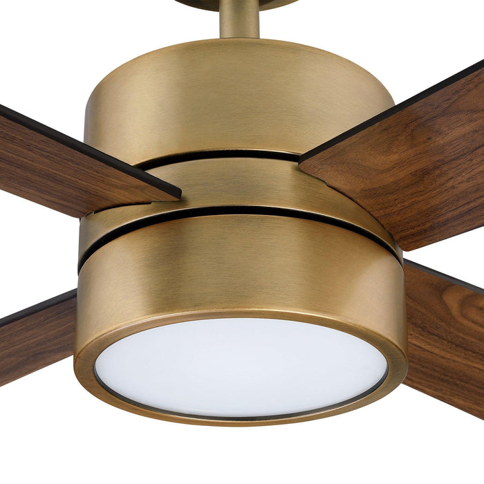 52" Bucholz Industrial Ceiling Fan with Dimmable LED Light - Sweatfully