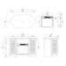 45" Corner Electric Fireplace TV Stands Console Table with 2 Metal Mesh Doors - Sweatfully