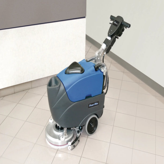 Powr-Flite Predator 14" Battery Automatic Floor Scrubber - Sweatfully