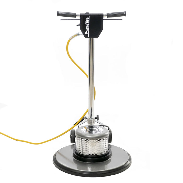 Powr-Flite 20" Classic Metal Dual Speed Floor Machine 1.5 HP - Sweatfully